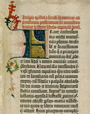 Page from the Gutenberg Bible, c. 1455