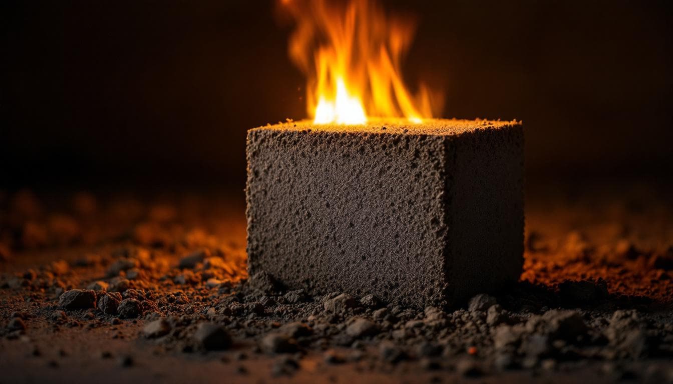 Hempcrete block fire-resistance testing