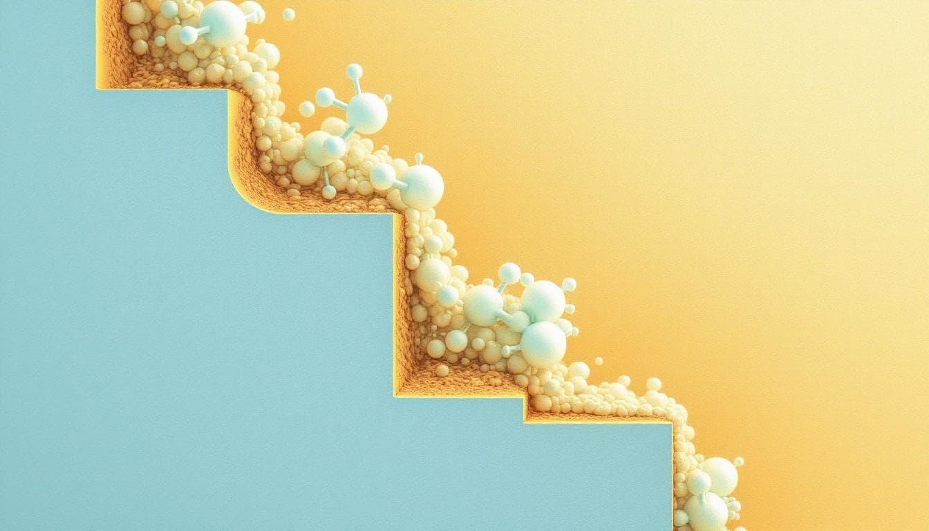 CO2 molecules absorbed into hempcrete wall