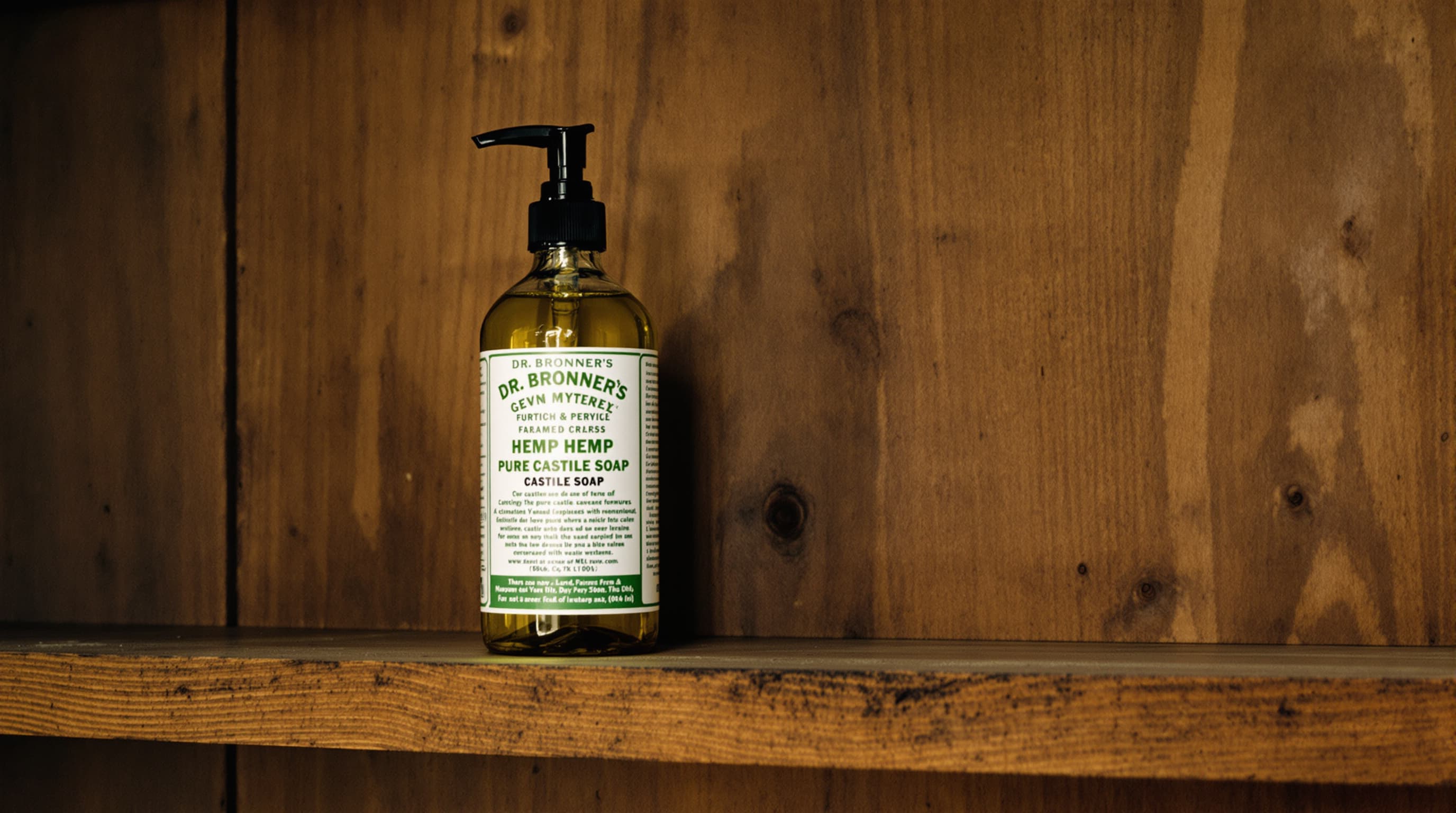 Dr. Bronner's hemp pure-castile soap bottle