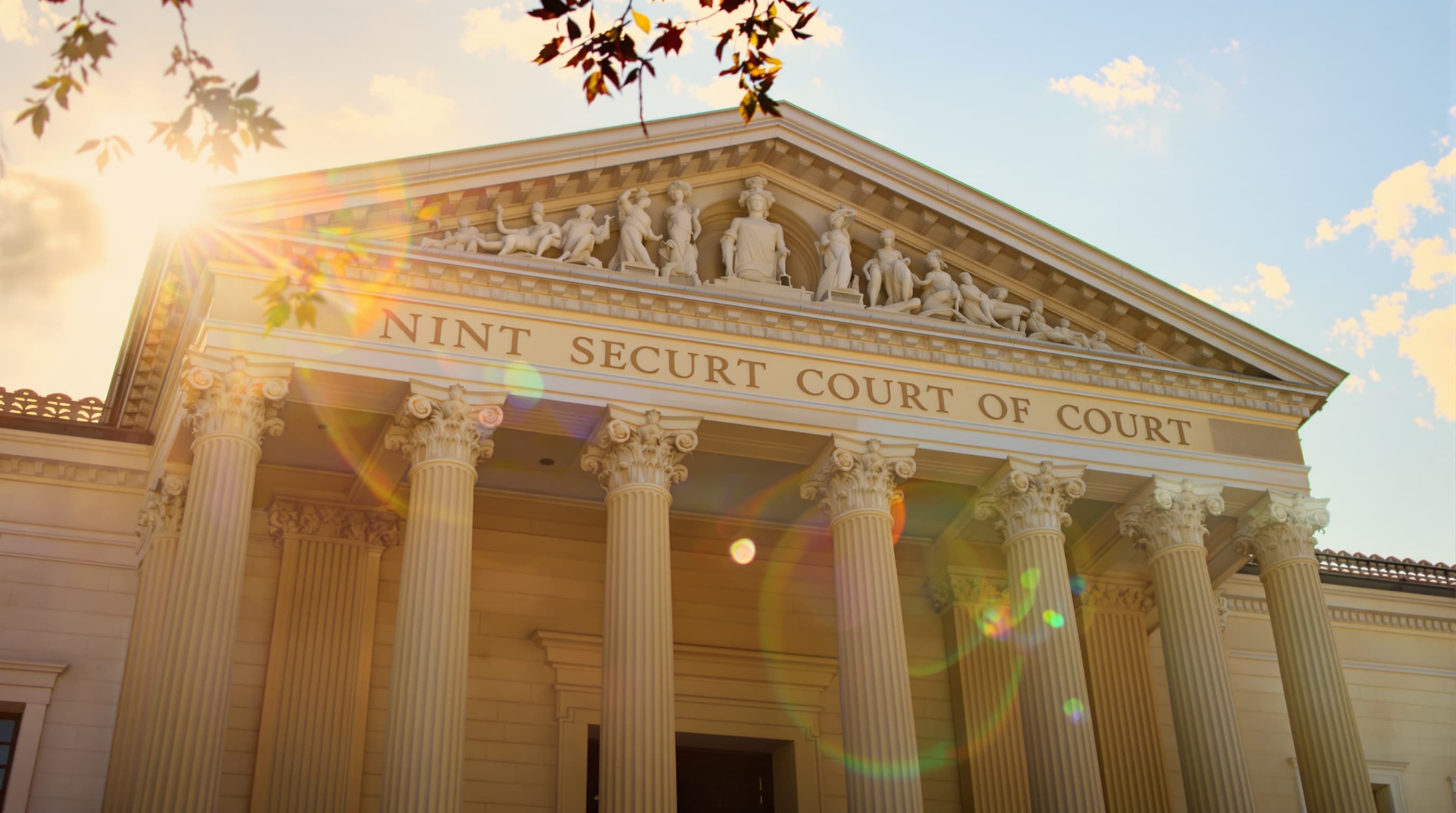 Neoclassical courthouse at sunrise — the Ninth Circuit