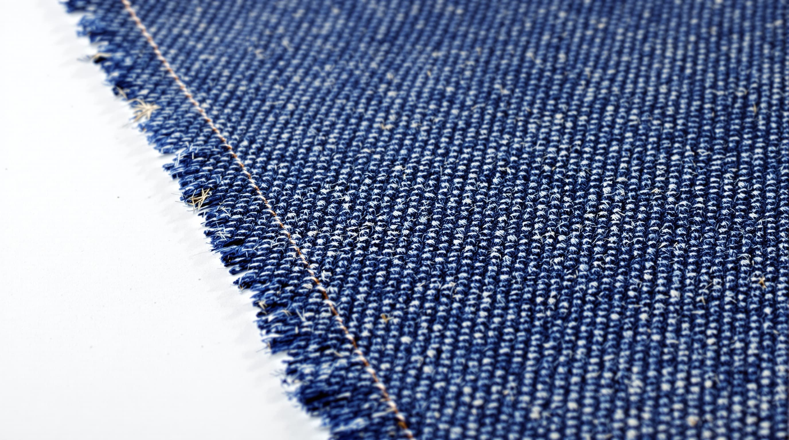 Cottonised hemp denim macro